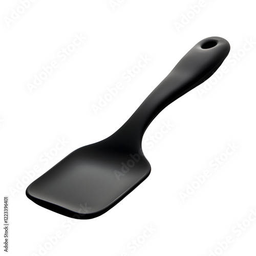 Modern Silicone Dough Scraper Isolated on Transparent Background photo