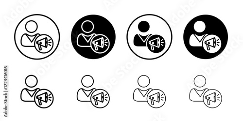 Ambassador icon Vector logo set flat