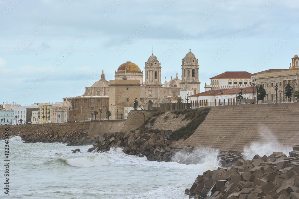 Fototapeta premium Embankment of Cadiz.