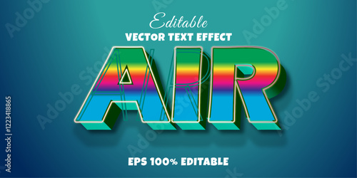 Air Vector Text Effect Editable 
