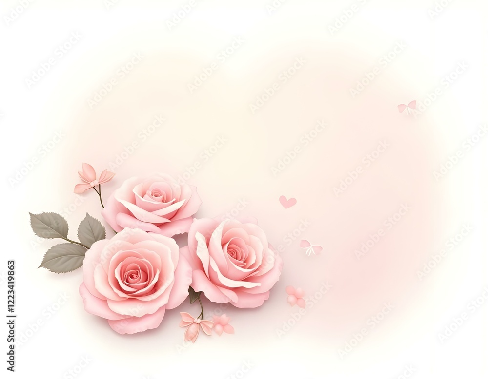 Fototapeta premium Soft pink rose background