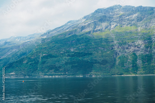 Picturesque fjords in Norway in summer 