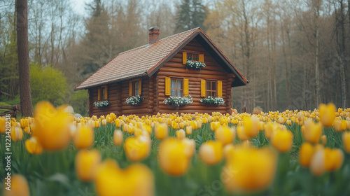 A Cozy Cottage Adorned With...