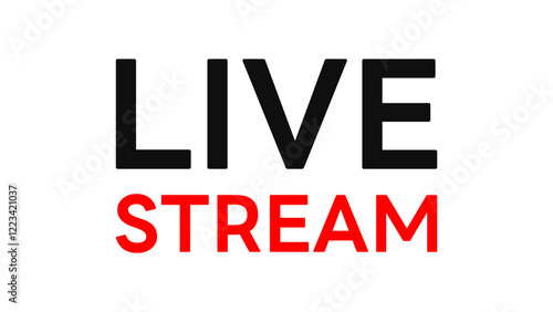 Live icon streaming button, Online stream, Vector illustration