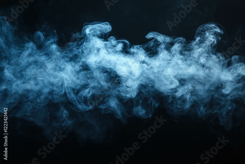 Abstract Smoke On A Black B...