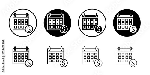salary payday icon Vector logo set flat