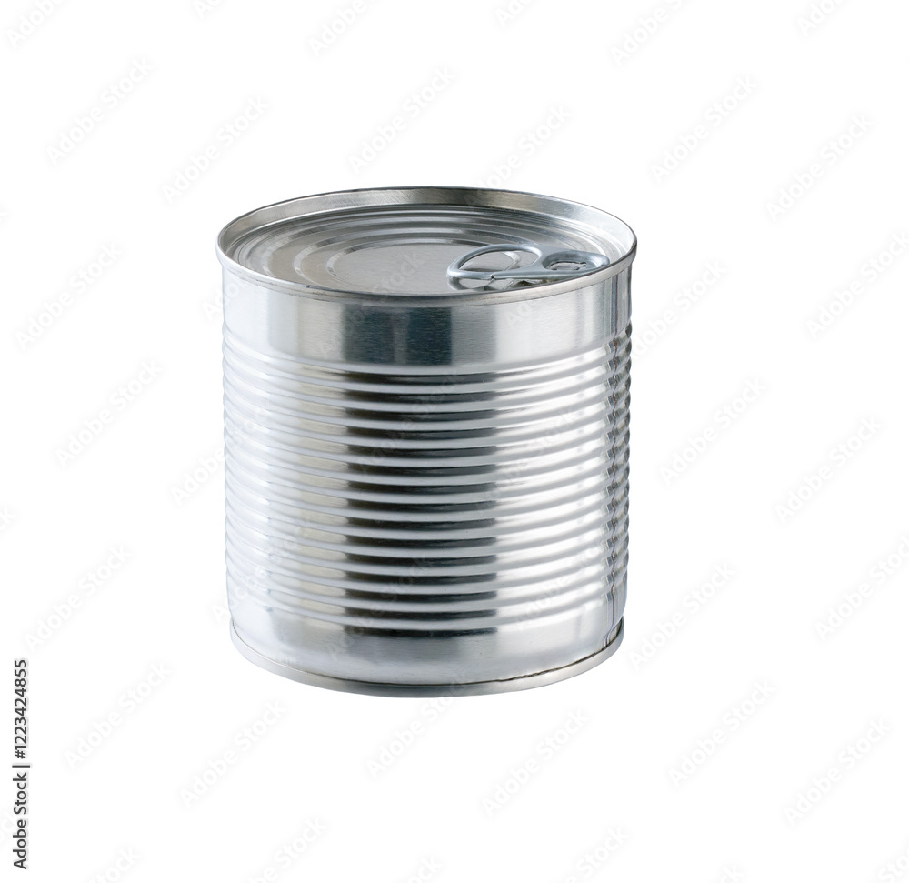 Tin can isolated on a white background. Tin can isolated on a white background.