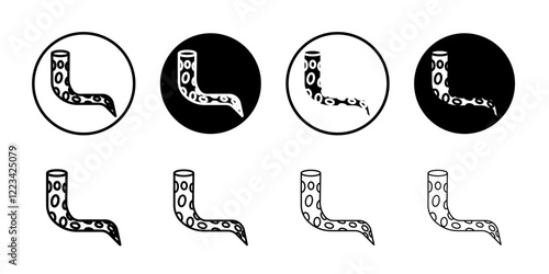 Tentacles octopus icon Vector logo set flat