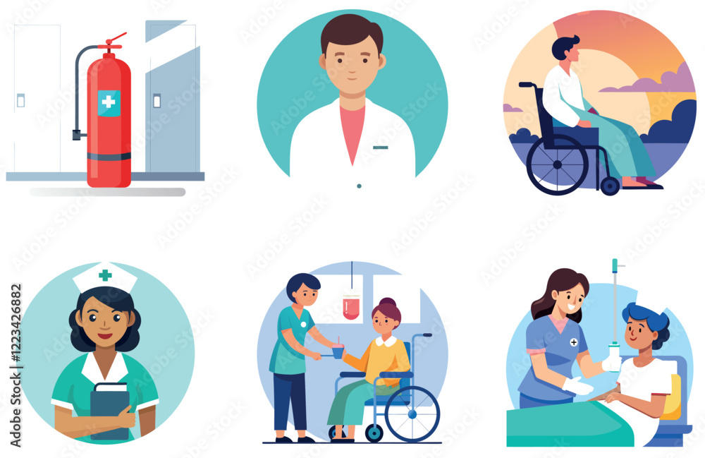 Healthy Lifestyle Medicine Bundle: A Colorful Collection Stickers Healthy Lifestyle Medicine Bundle: A Colorful Collection Stickers