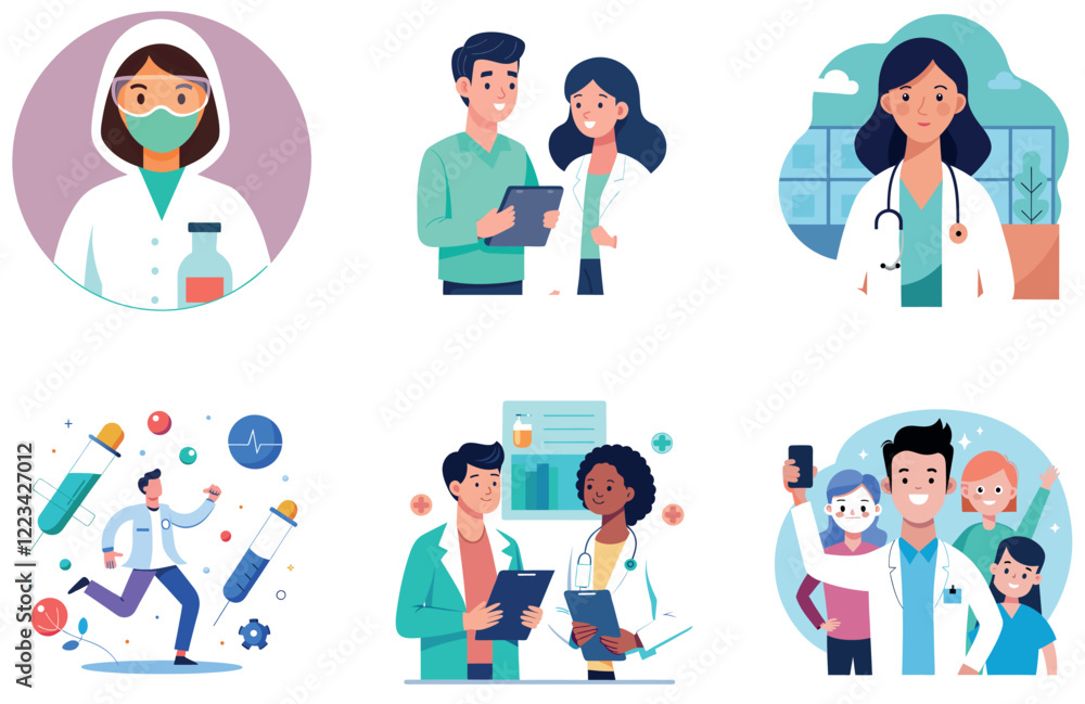 Modern Medicine Bundle: Doctor's Diagnosis Image Collection Stickers Modern Medicine Bundle: Doctor's Diagnosis Image Collection Stickers