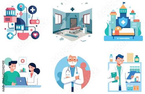 Confident Doctor's Medicine Bundle: Professional Expertise Collection Stickers