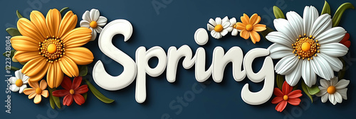 Spring Header Text