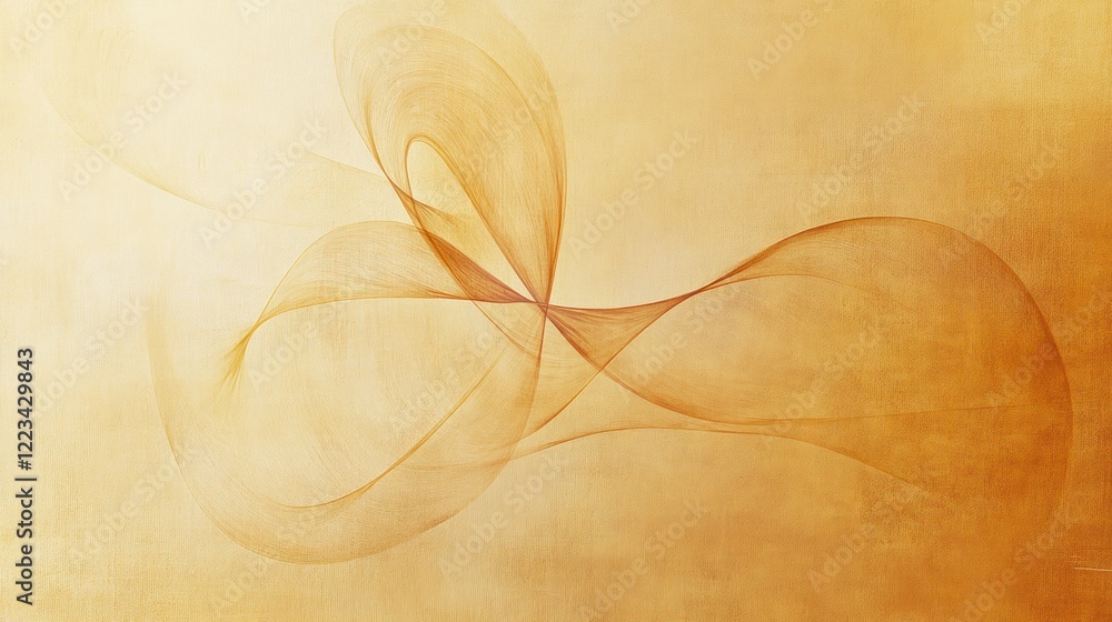 Abstract Gold Swirls on Textured Background Abstract Gold Swirls on Textured Background