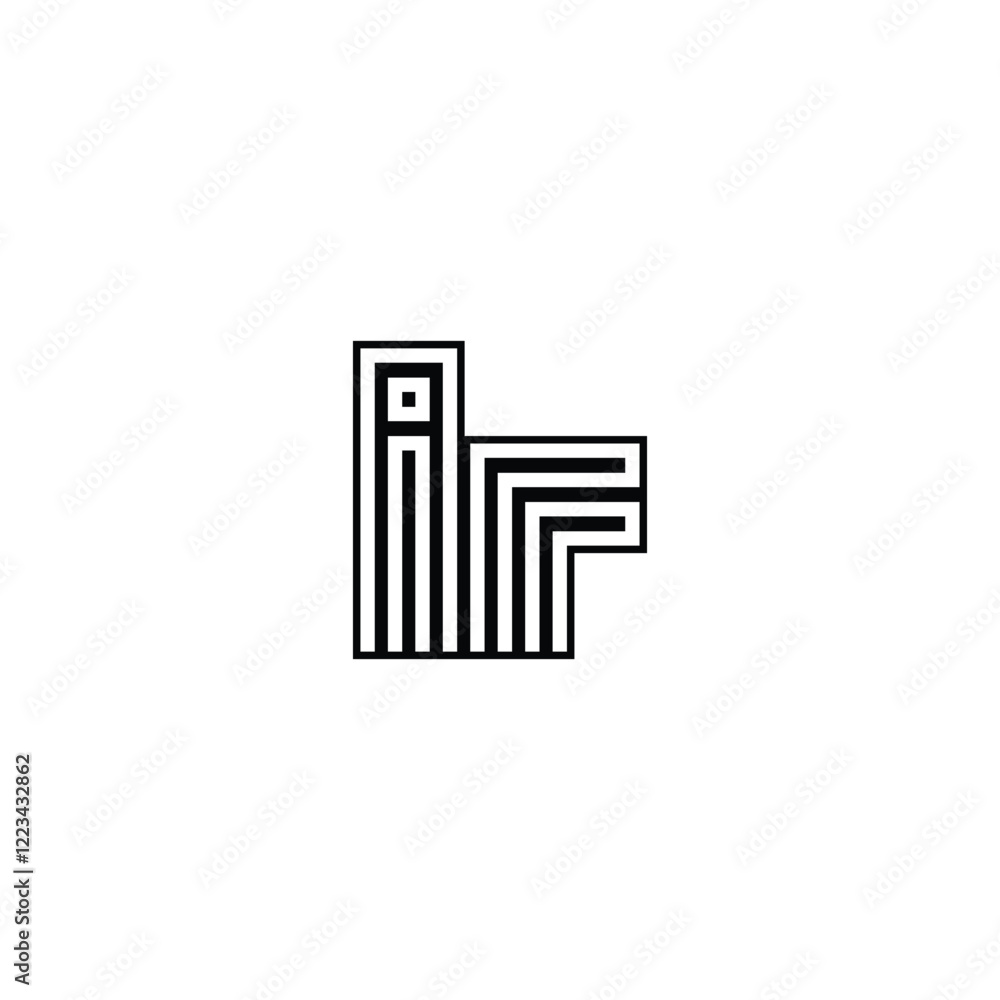 Alphabet Monogram IF FI Letter Logo for Branding Solutions Alphabet Monogram IF FI Letter Logo for Branding Solutions