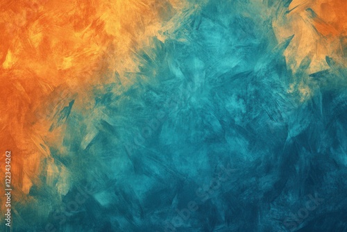  abstract Christmas background with teal and orange