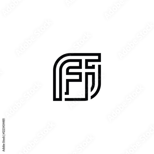 Professional Initial Monogram Logo of IF and FI Letters