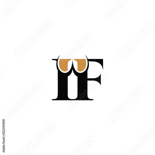 Professional Initial Monogram Logo of IF and FI Letters