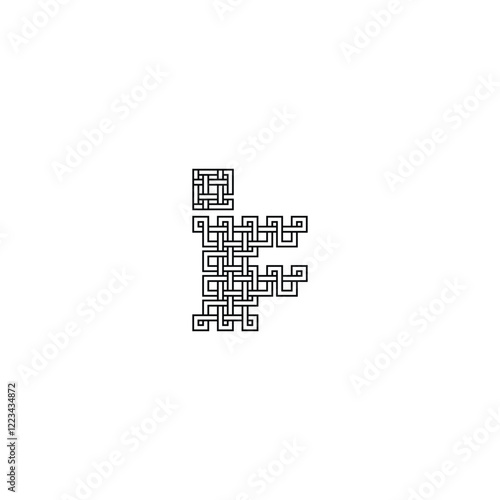 Minimalist IF FI Pixels Monogram Icon Logo for Timeless Branding