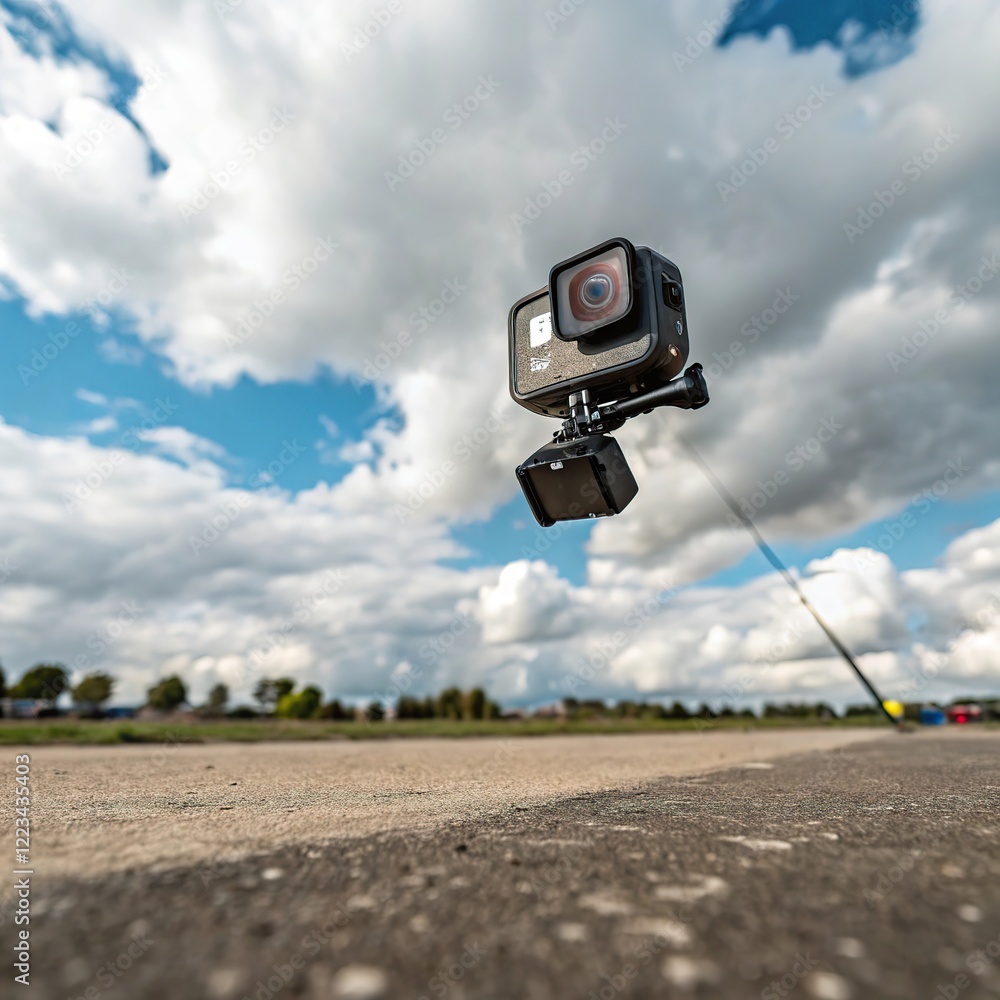 camera on a tripod camera on a tripod