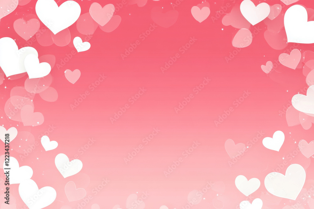 Vector of Happy Valentines Day with blinking heart and pink background design. Vector of Happy Valentines Day with blinking heart and pink background design.