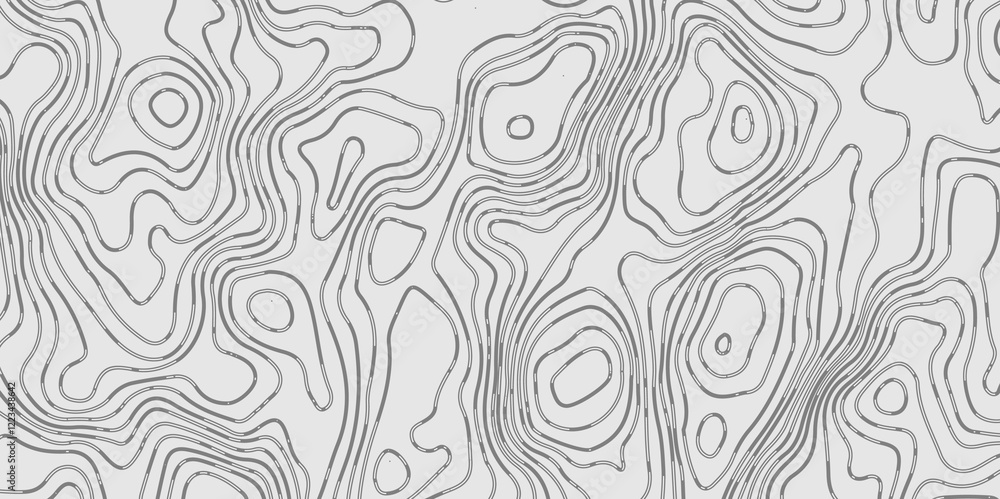 The white on grey contours vector topography stylized height of the lines. The concept of a conditional geography scheme and the terrain path. Ultra wide. Map vector terrain Illustration. The white on grey contours vector topography stylized height of the lines. The concept of a conditional geography scheme and the terrain path. Ultra wide. Map vector terrain Illustration.