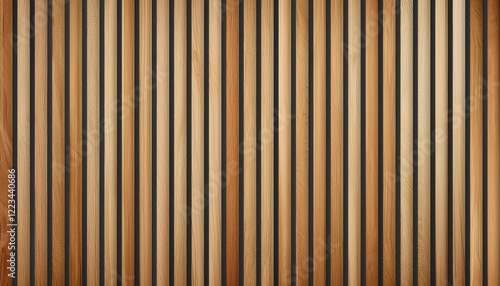 lattes en bois clair sur fond sombre, maquette de la texture d'une surface d'un mur