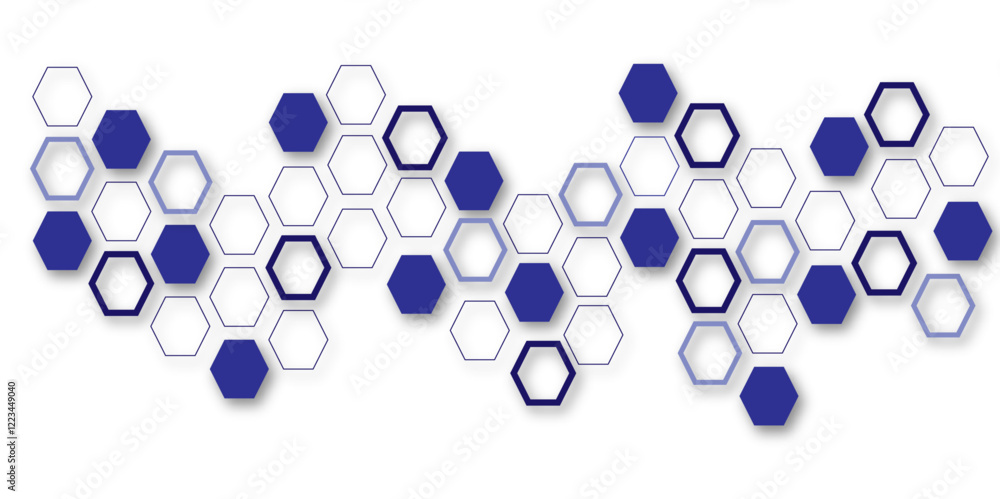 Abstract colourful hexagon technology geometric pattern concept white background. Use for template, wallpaper, website vector illustration. Abstract colourful hexagon technology geometric pattern concept white background. Use for template, wallpaper, website vector illustration.