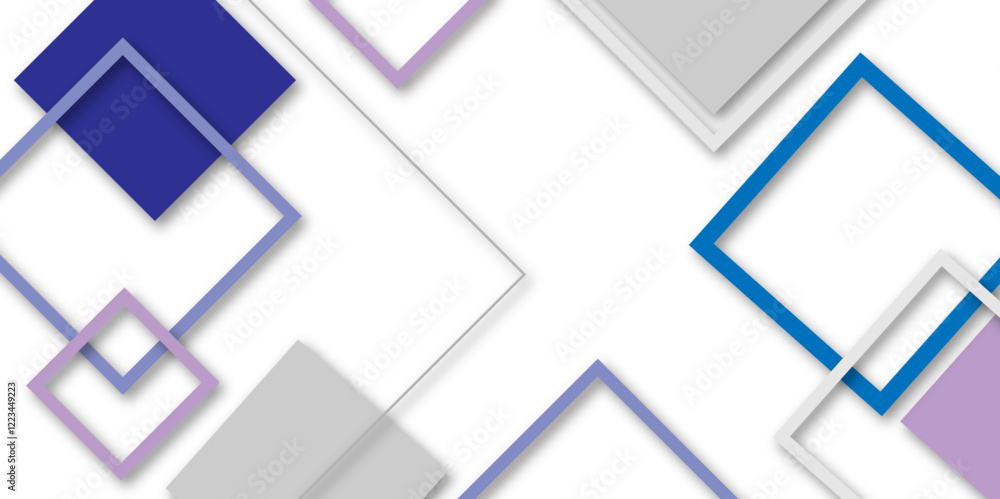 Abstract colorful arrow square frame strip line shap tringle concept design white background. Use for banner, poster, template vector illustration.
