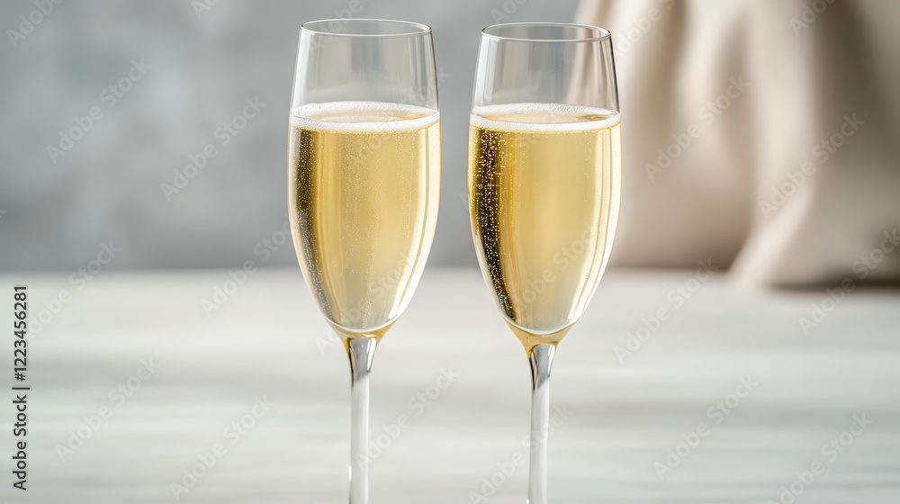 Elegant Bright watercolor of a pair of champagne flutes toasting with a derby racetrack and cheering crowd softly painted in the background Elegant Bright watercolor of a pair of champagne flutes toasting with a derby racetrack and cheering crowd softly painted in the background