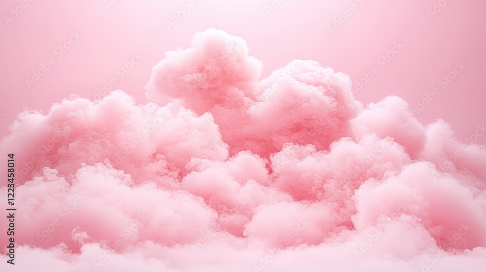 Pink cloudscape, dreamy background, studio shot, product backdrop Pink cloudscape, dreamy background, studio shot, product backdrop
