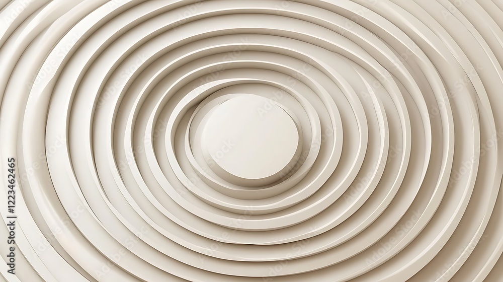 Fototapeta premium Abstract concentric circles form a swirling design