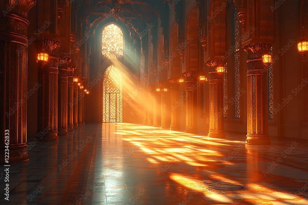 Sunlight Streaming Through a Stained Glass Window in an Ornate Cathedral Hall
Sunlight Streaming Through a Stained Glass Window in an Ornate Cathedral Hall