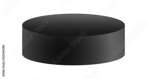 Black podium circle 3d Empty stage, product platform background, Vector illustration