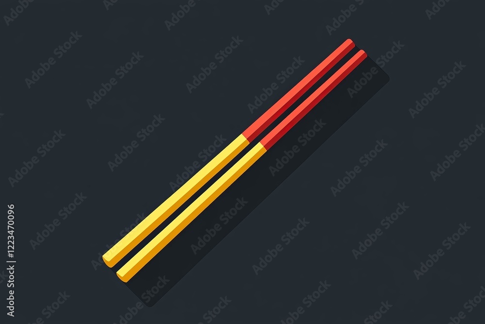 Chinese chopsticks / chop sticks flat vector icon for food apps and websites Chinese chopsticks / chop sticks flat vector icon for food apps and websites