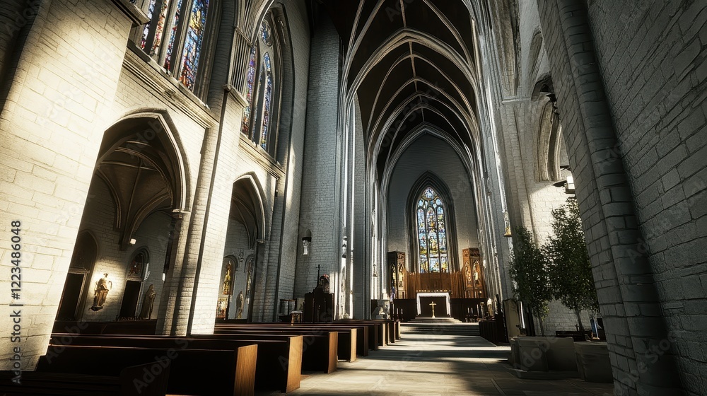 Fototapeta premium interior of the cathedral of saint
