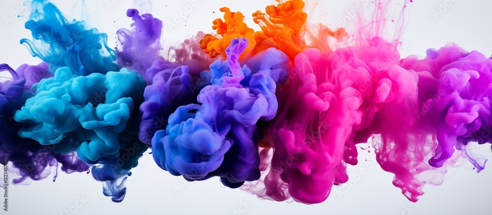 Vibrant Abstract Ink Cloud Swirl Vibrant Abstract Ink Cloud Swirl