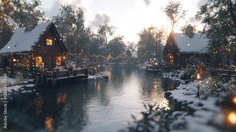 Winter Wonderland Cabin Village Winter Wonderland Cabin Village