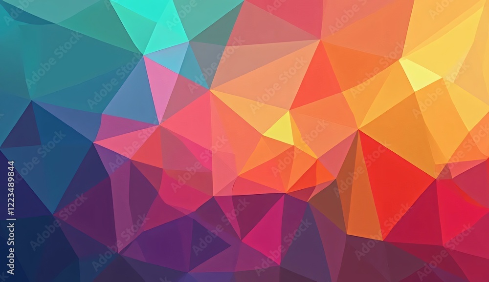 Colorful geometric mosaic pattern design with abstract shapes and seamless texture Colorful geometric mosaic pattern design with abstract shapes and seamless texture