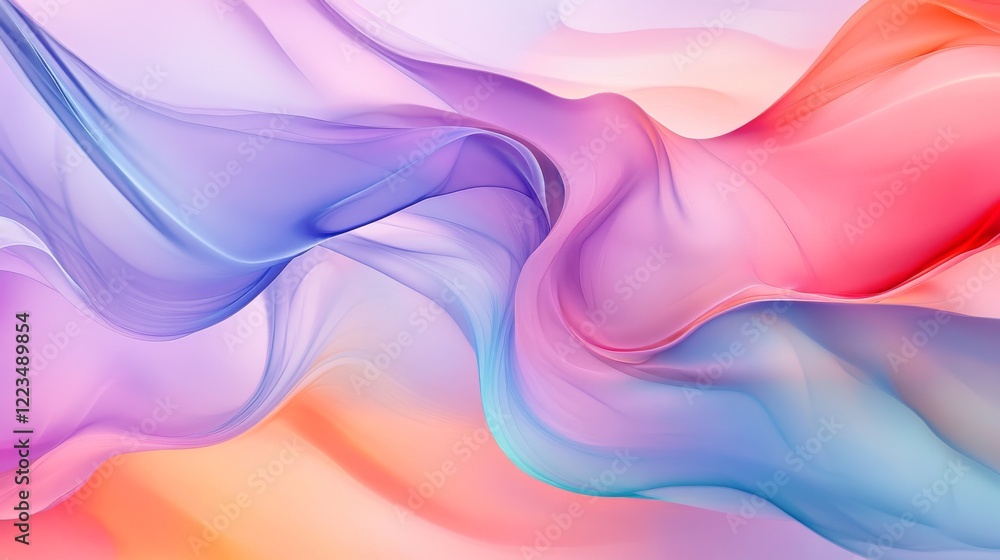 Fototapeta premium Abstract vector colorful background with transparent smoke