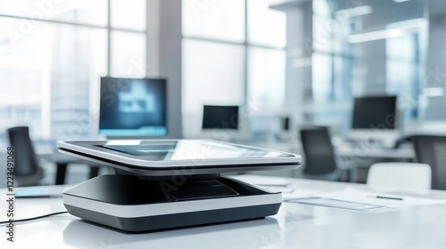 Wallpaper Mural A high-resolution digital scanner with a sleek, modern design in a clean, professional office setting Torontodigital.ca