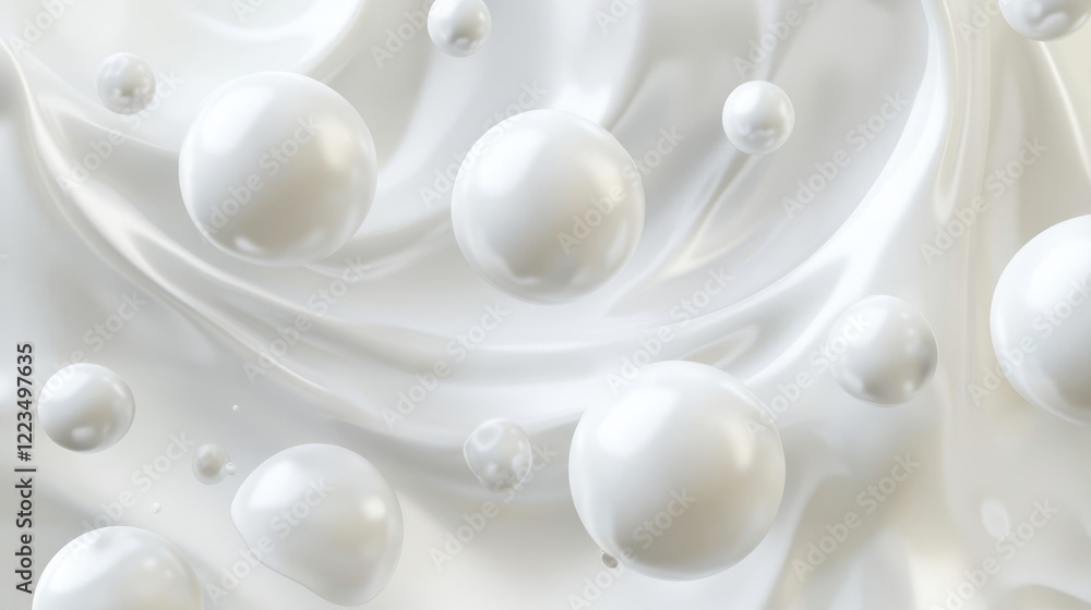 White cream smear bubbles, cosmetics beauty skin care product strokes isolated on transparent background, foundation, milk, lotion, shaving foam smooth drop texture, Realistic 3d vector illustration White cream smear bubbles, cosmetics beauty skin care product strokes isolated on transparent background, foundation, milk, lotion, shaving foam smooth drop texture, Realistic 3d vector illustration