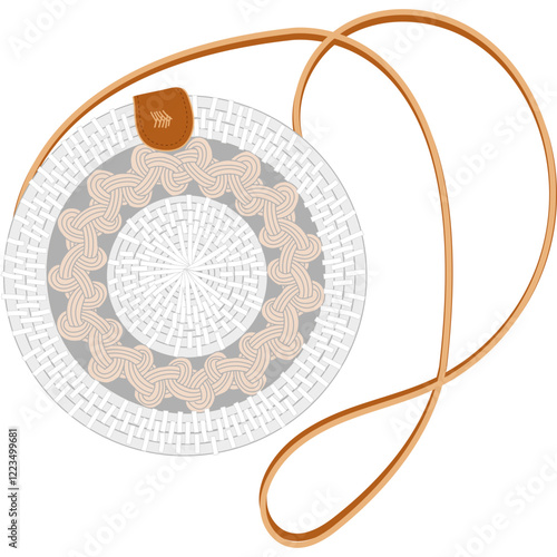 Round Rattan Bali Bag