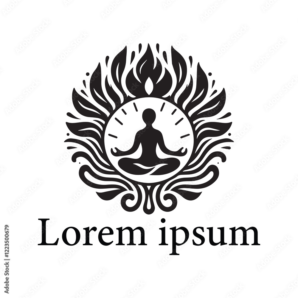 Meditation Logo Design. Meditation Logo Design.
