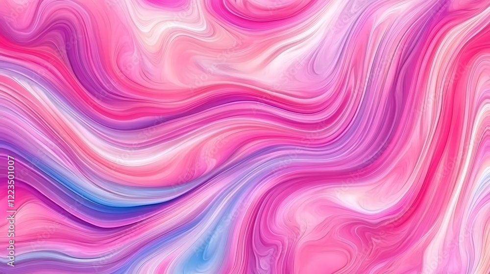 Obraz premium Abstract Pink Purple Swirling Wave Pattern Design