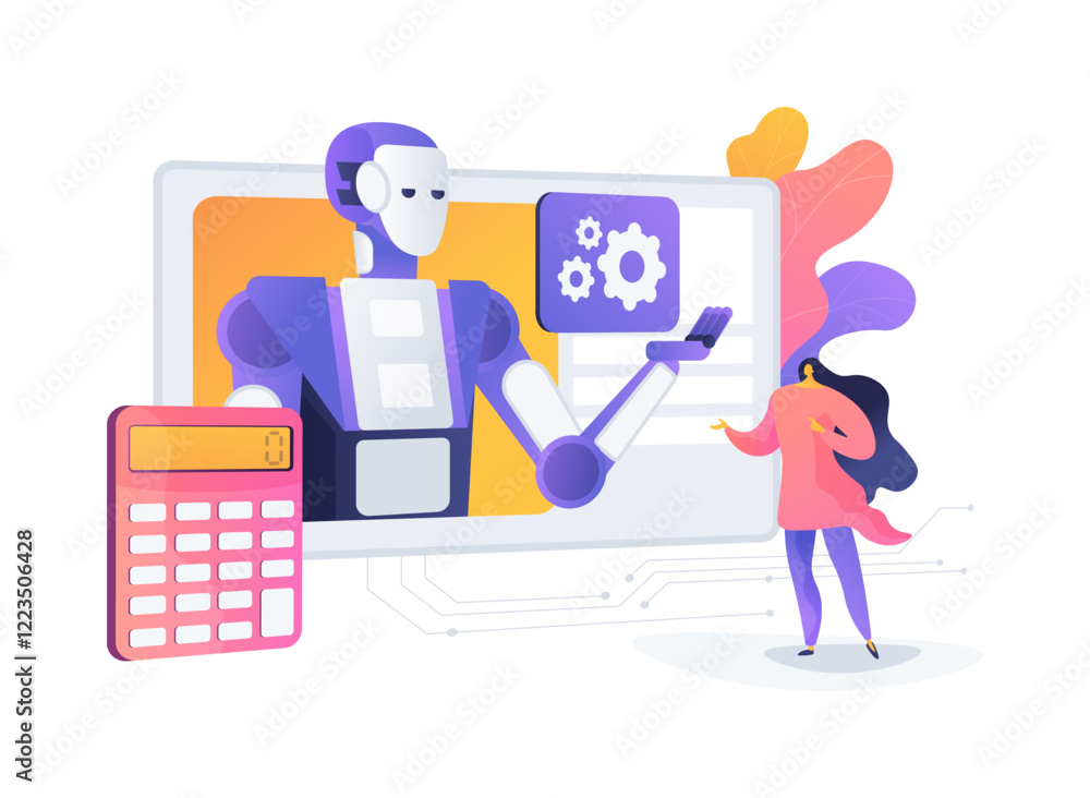AI-Optimized Quote and Proposal Management abstract concept vector illustration. AI-Optimized Quote and Proposal Management abstract concept vector illustration.