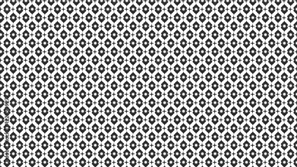 A Black and White Geometric Pattern With Detailed Symmetrical Shapes, Offering a Bold and Classic Design. Great for Backgrounds, Textiles, or Vintage-inspired Projects. A Black and White Geometric Pattern With Detailed Symmetrical Shapes, Offering a Bold and Classic Design. Great for Backgrounds, Textiles, or Vintage-inspired Projects.