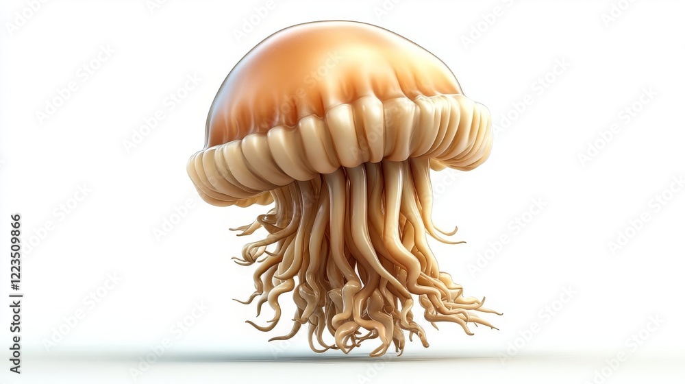 Naklejka premium Abstract rendering of a jellyfish