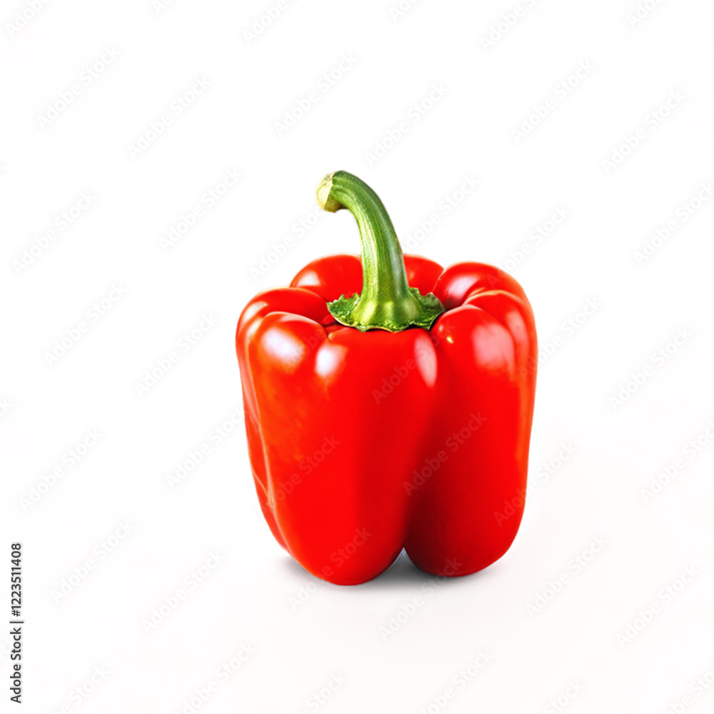 red bell pepper isolated on transparent background red bell pepper isolated on transparent background