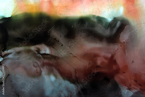 art background of multi-colored ink spots