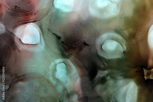 art background of multi-colored ink spots